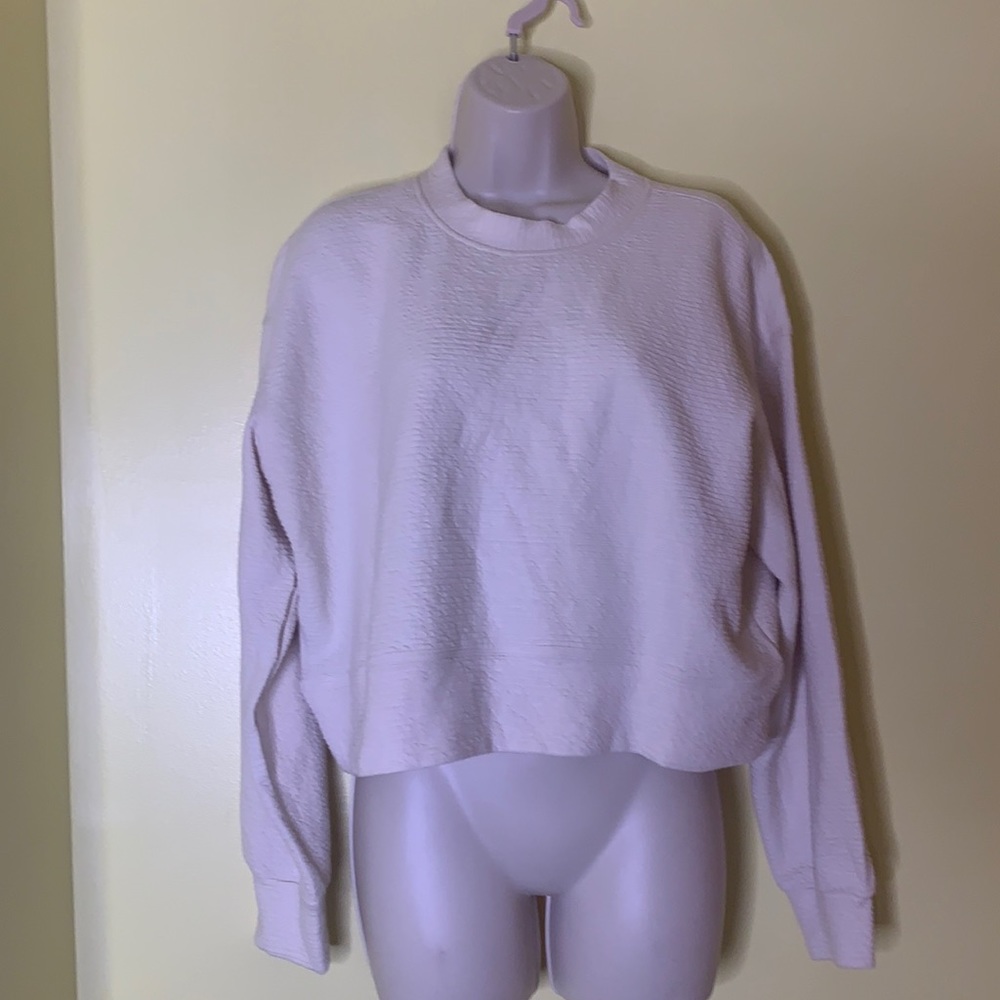 Lululemon perfectly oversized crop crew ribbed - limited edition